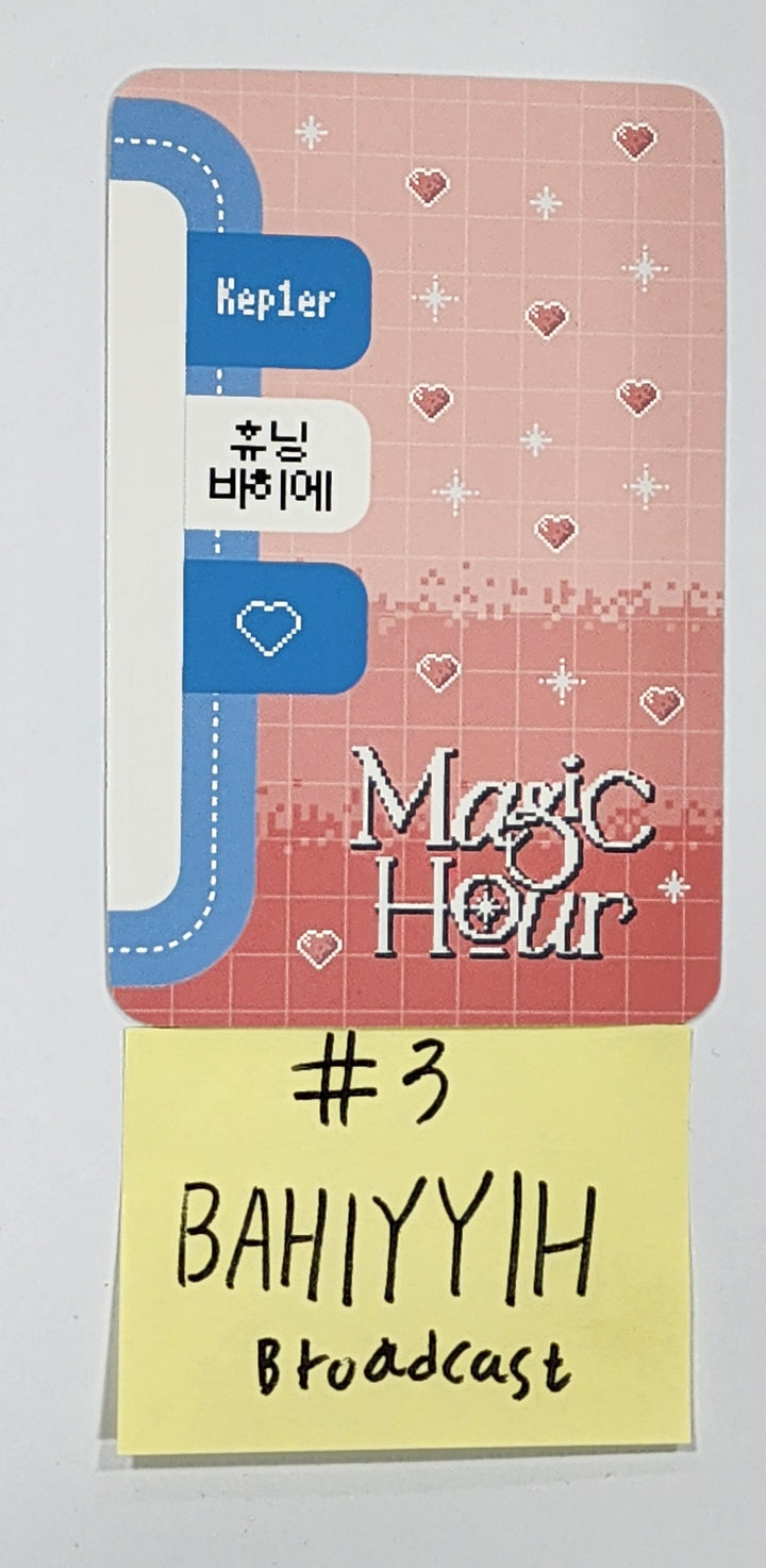 Kep1er "Magic Hour" - Broadcast Photocard [23.10.16] - HALLYUSUPERSTORE