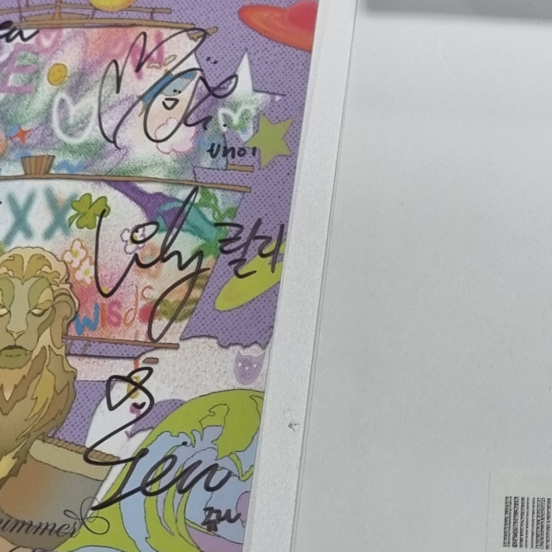 NMIXX "A Midsummer NMIXX’s Dream" - Hand Autographed(Signed) Postcard [23.10.18] - HALLYUSUPERSTORE