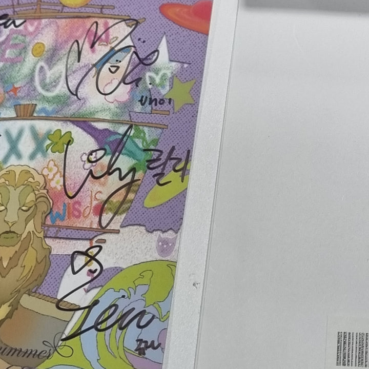 NMIXX "A Midsummer NMIXX’s Dream" - Hand Autographed(Signed) Postcard [23.10.18] - HALLYUSUPERSTORE