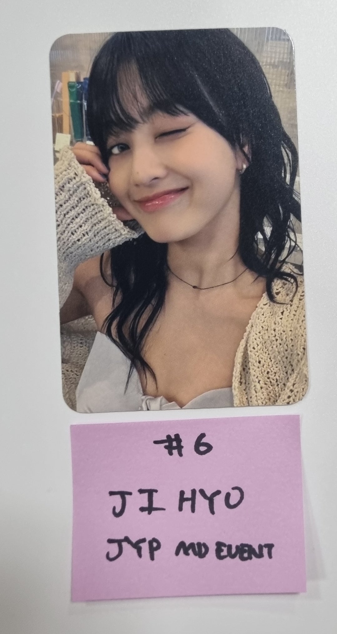 JIHYO 1st Album "Zone" -  JYP Shop MD Event Photocard [23.10.19] - HALLYUSUPERSTORE