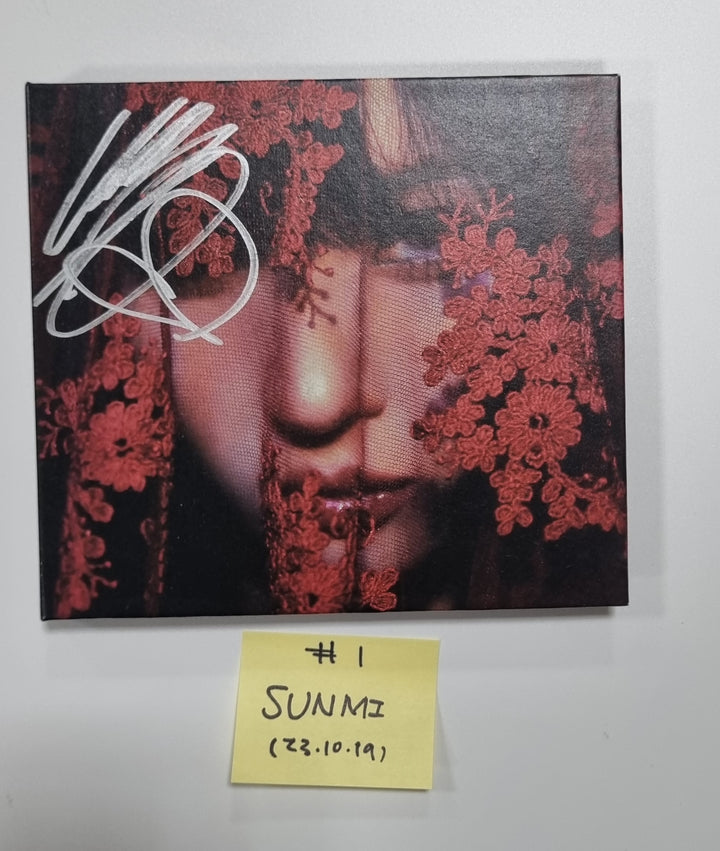 SUNMI "STRANGER" - Hand Autographed(Signed) Promo Album [23.10.19] - HALLYUSUPERSTORE