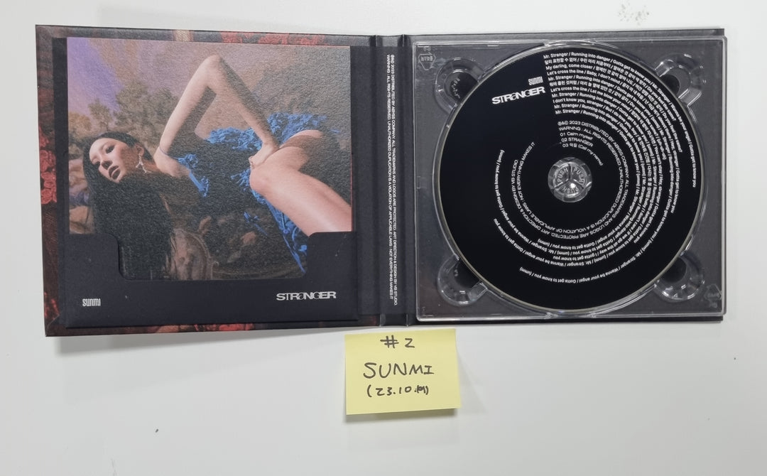SUNMI "STRANGER" - Hand Autographed(Signed) Promo Album [23.10.19] - HALLYUSUPERSTORE