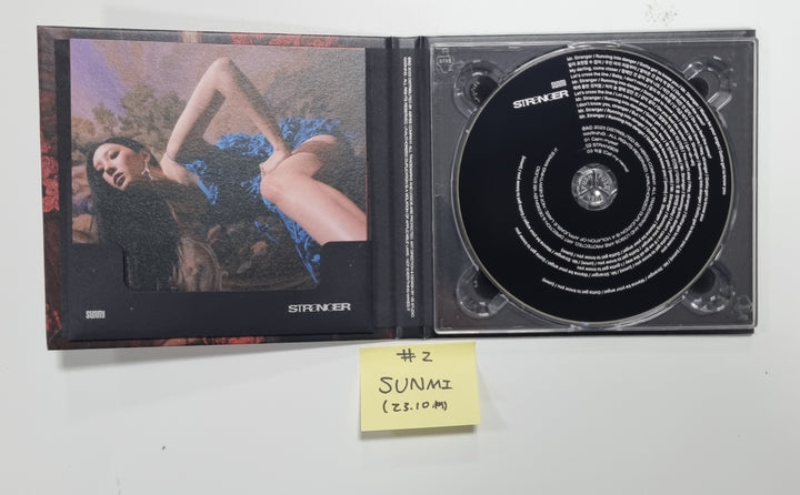 SUNMI "STRANGER" - Hand Autographed(Signed) Promo Album [23.10.19] - HALLYUSUPERSTORE