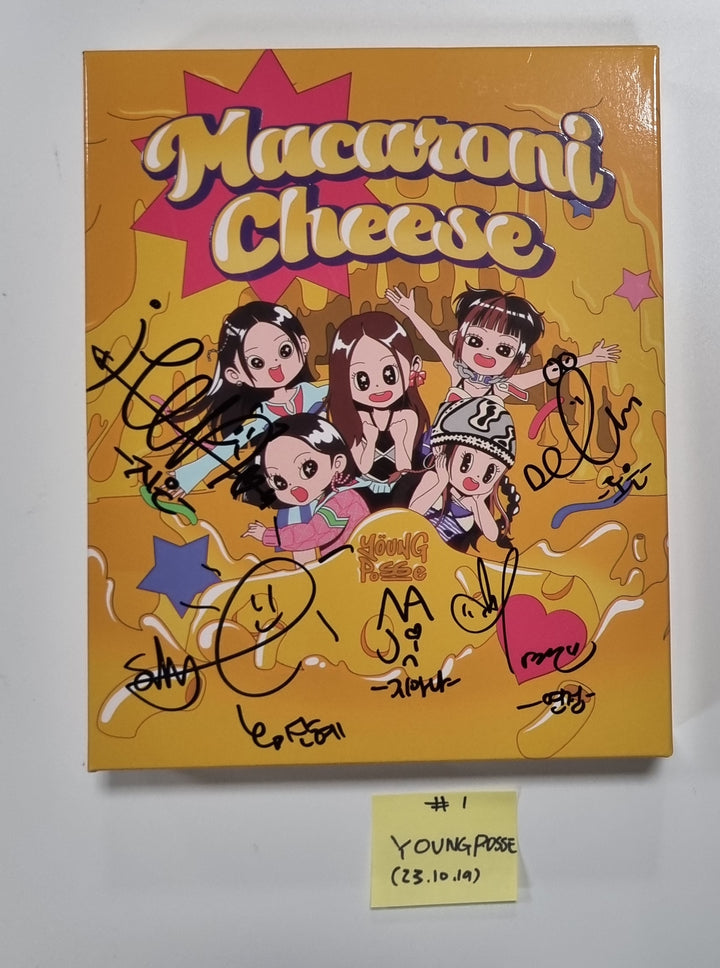 YOUNG POSSE "MACARONI CHEESE" - Hand Autographed(Signed) Promo Album [23.10.19] - HALLYUSUPERSTORE