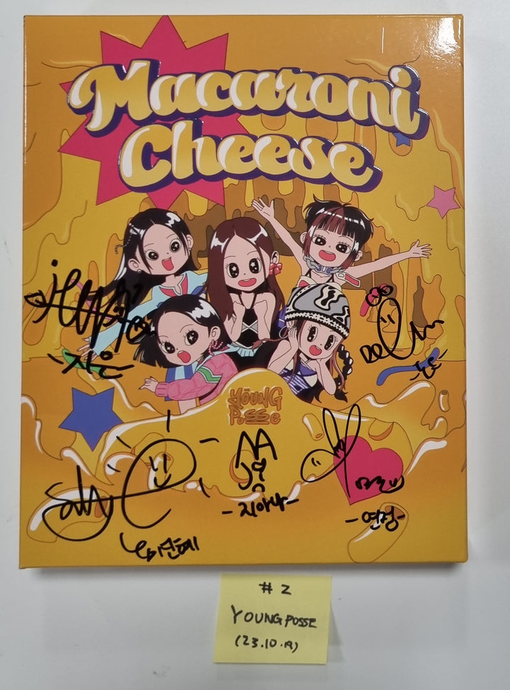 YOUNG POSSE "MACARONI CHEESE" - Hand Autographed(Signed) Promo Album [23.10.19] - HALLYUSUPERSTORE