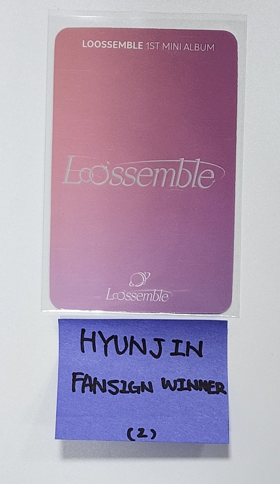 HYUNJIN (Of LOOSSEMBLE) "LOOSSEMBLE" - Fansign Event Winner Photocard [23.12.07] - HALLYUSUPERSTORE