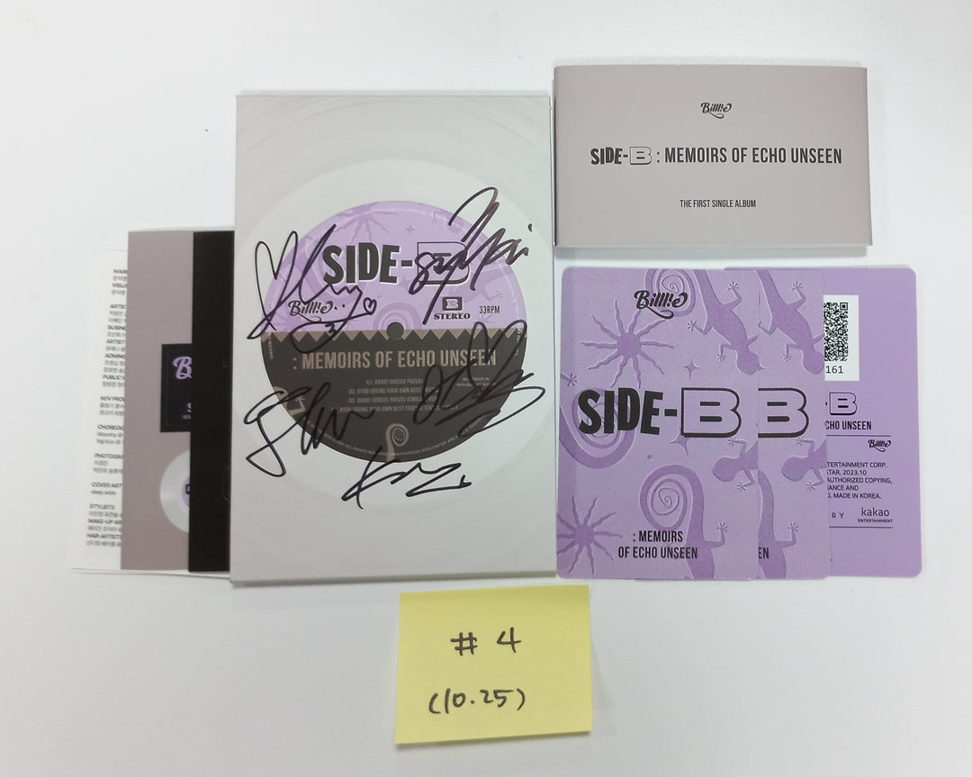 Billlie "side-B : memoirs of echo unseen" - Hand Autographed(Signed) Promo Album [Poca Ver.] [23.10.25] - HALLYUSUPERSTORE
