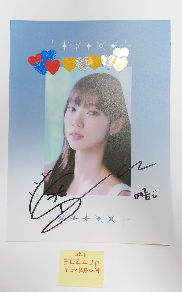 ELZ7UP, JINI, MIMIIROSE - A Cut Page From Fansign Event Album [23.10.25] - HALLYUSUPERSTORE