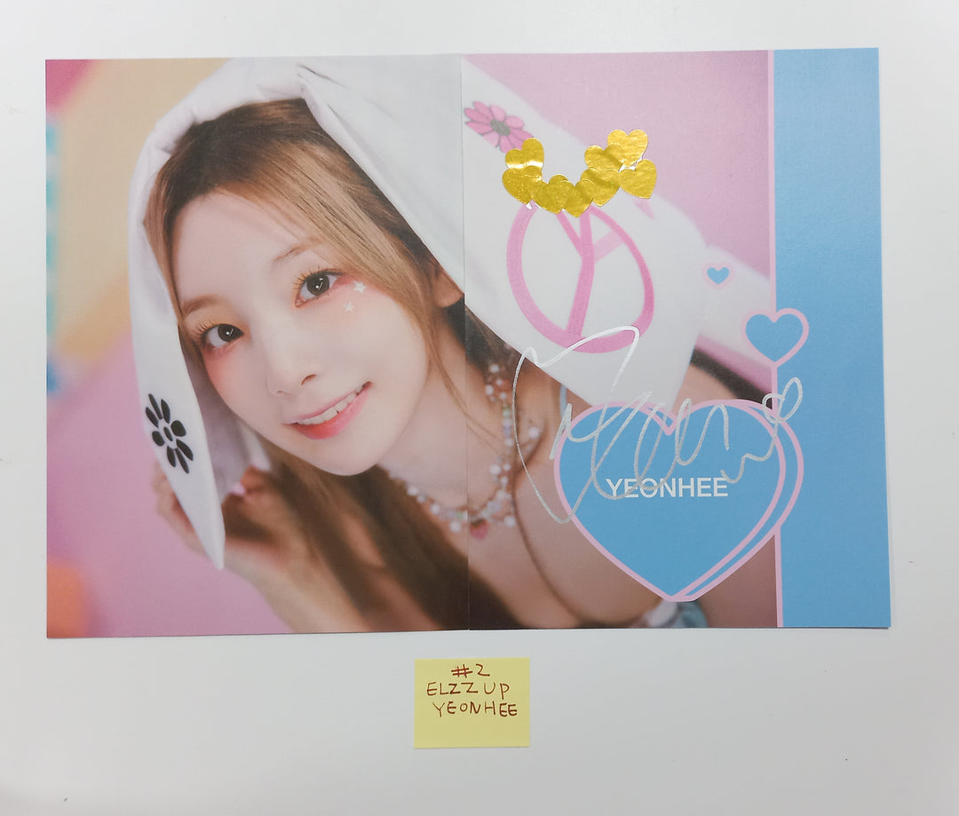 ELZ7UP, JINI, MIMIIROSE - A Cut Page From Fansign Event Album [23.10.25] - HALLYUSUPERSTORE