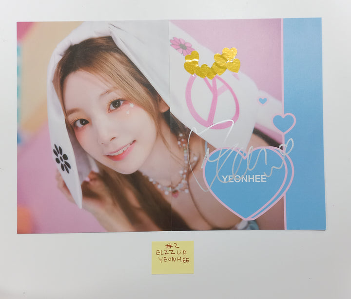 ELZ7UP, JINI, MIMIIROSE - A Cut Page From Fansign Event Album [23.10.25] - HALLYUSUPERSTORE