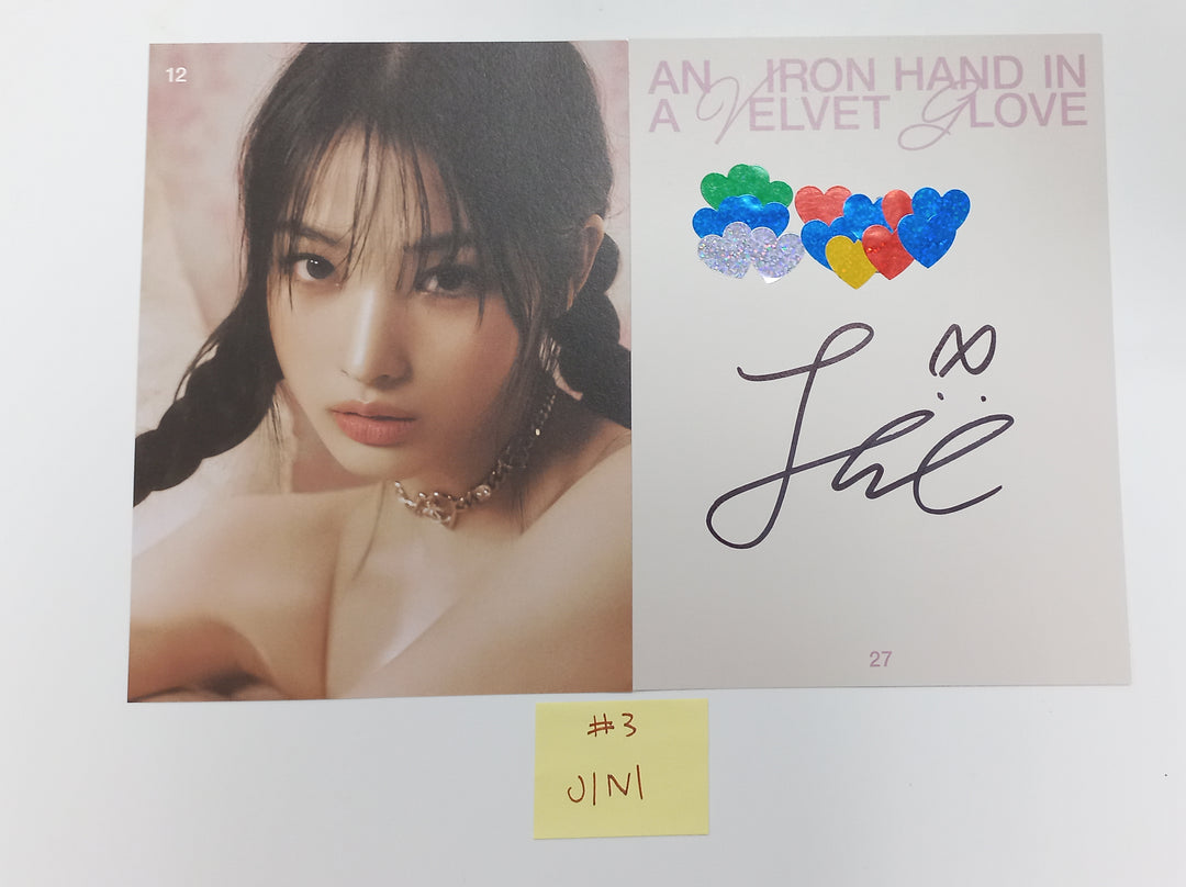 ELZ7UP, JINI, MIMIIROSE - A Cut Page From Fansign Event Album [23.10.25] - HALLYUSUPERSTORE