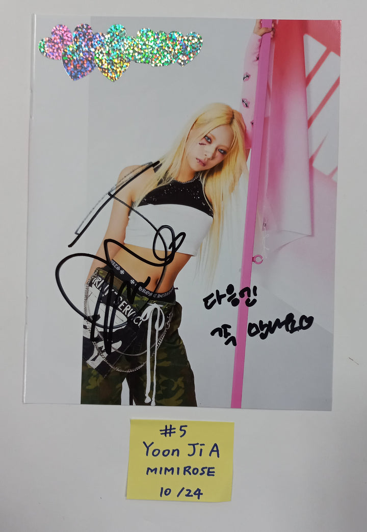 ELZ7UP, JINI, MIMIIROSE - A Cut Page From Fansign Event Album [23.10.25] - HALLYUSUPERSTORE