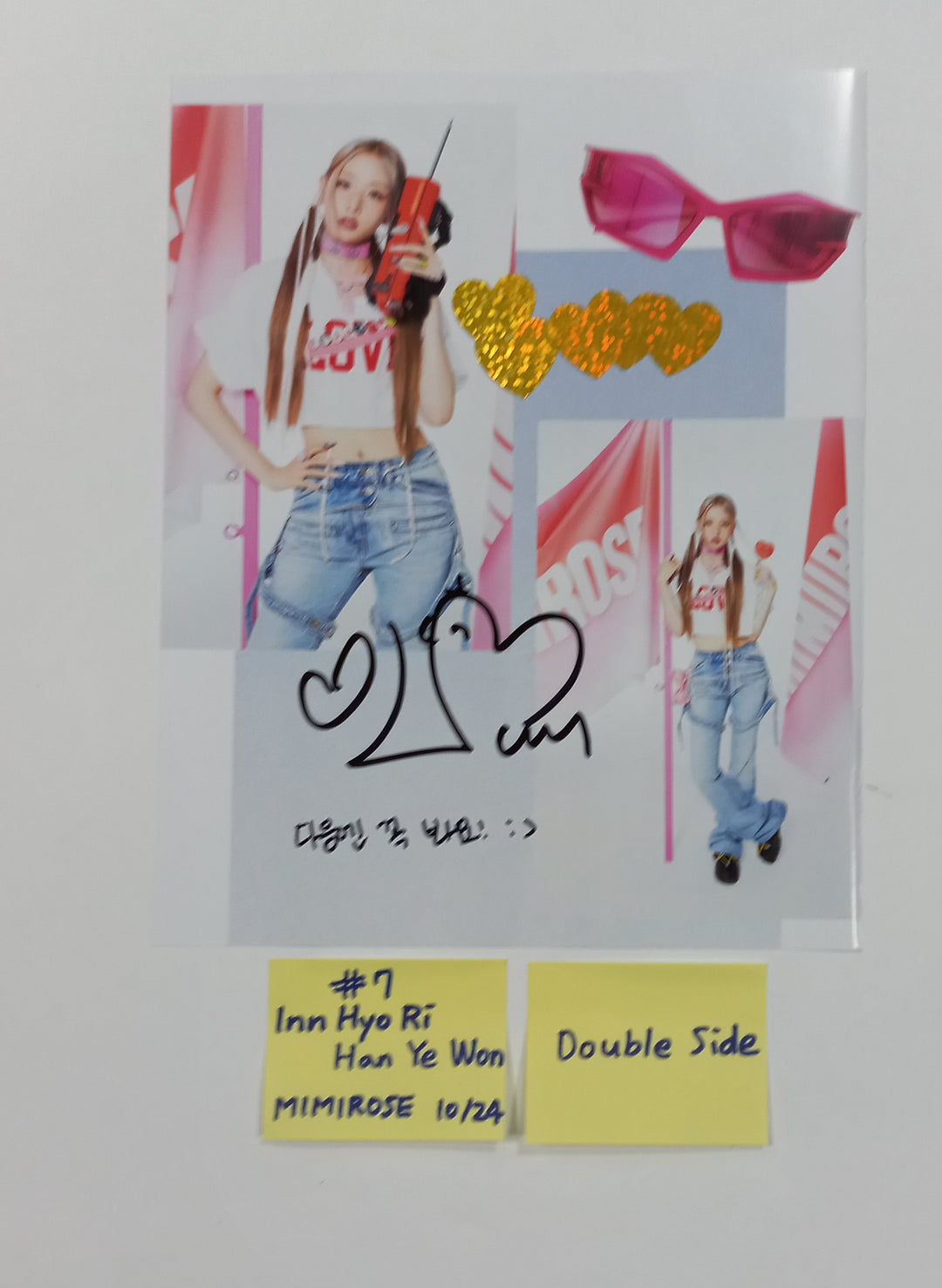 ELZ7UP, JINI, MIMIIROSE - A Cut Page From Fansign Event Album [23.10.25] - HALLYUSUPERSTORE