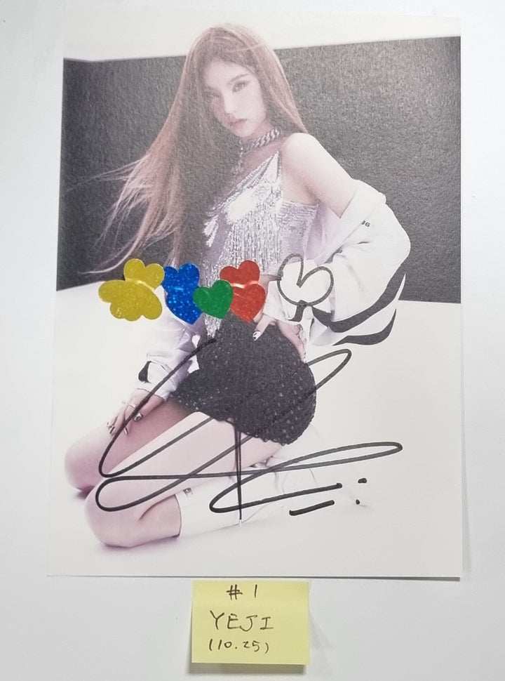 ITZY "KILL MY DOUBT" - A Cut Page From Fansign Event Album [23.10.25] - HALLYUSUPERSTORE