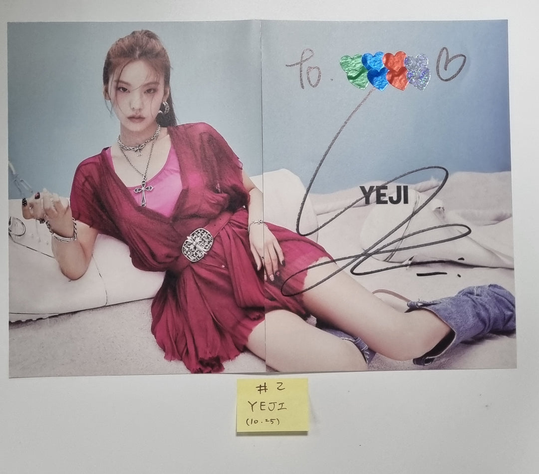 ITZY "KILL MY DOUBT" - A Cut Page From Fansign Event Album [23.10.25] - HALLYUSUPERSTORE