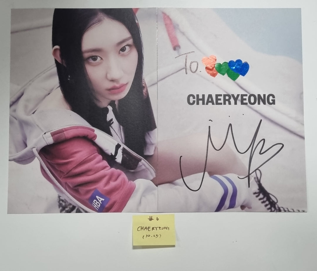 ITZY "KILL MY DOUBT" - A Cut Page From Fansign Event Album [23.10.25] - HALLYUSUPERSTORE