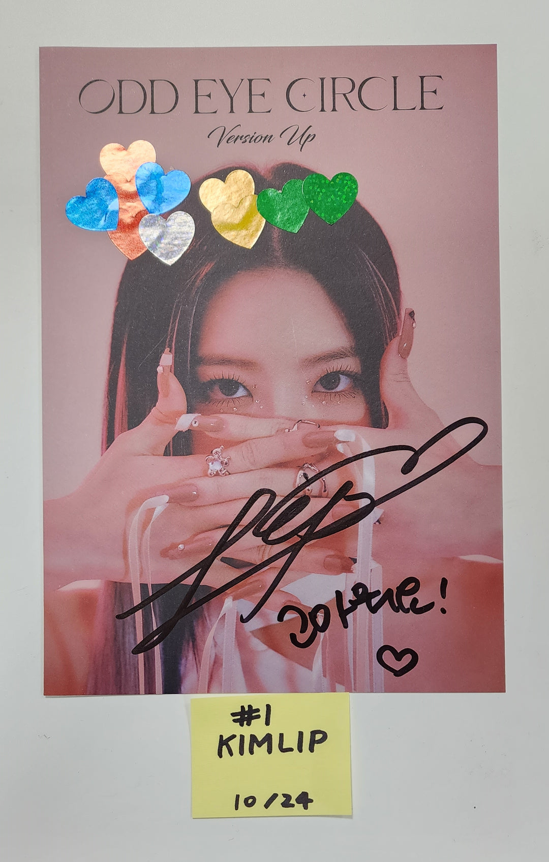 ODD EYE CIRCLE "Version Up" - A Cut Page From Fansign Event Album [23.10.25] - HALLYUSUPERSTORE