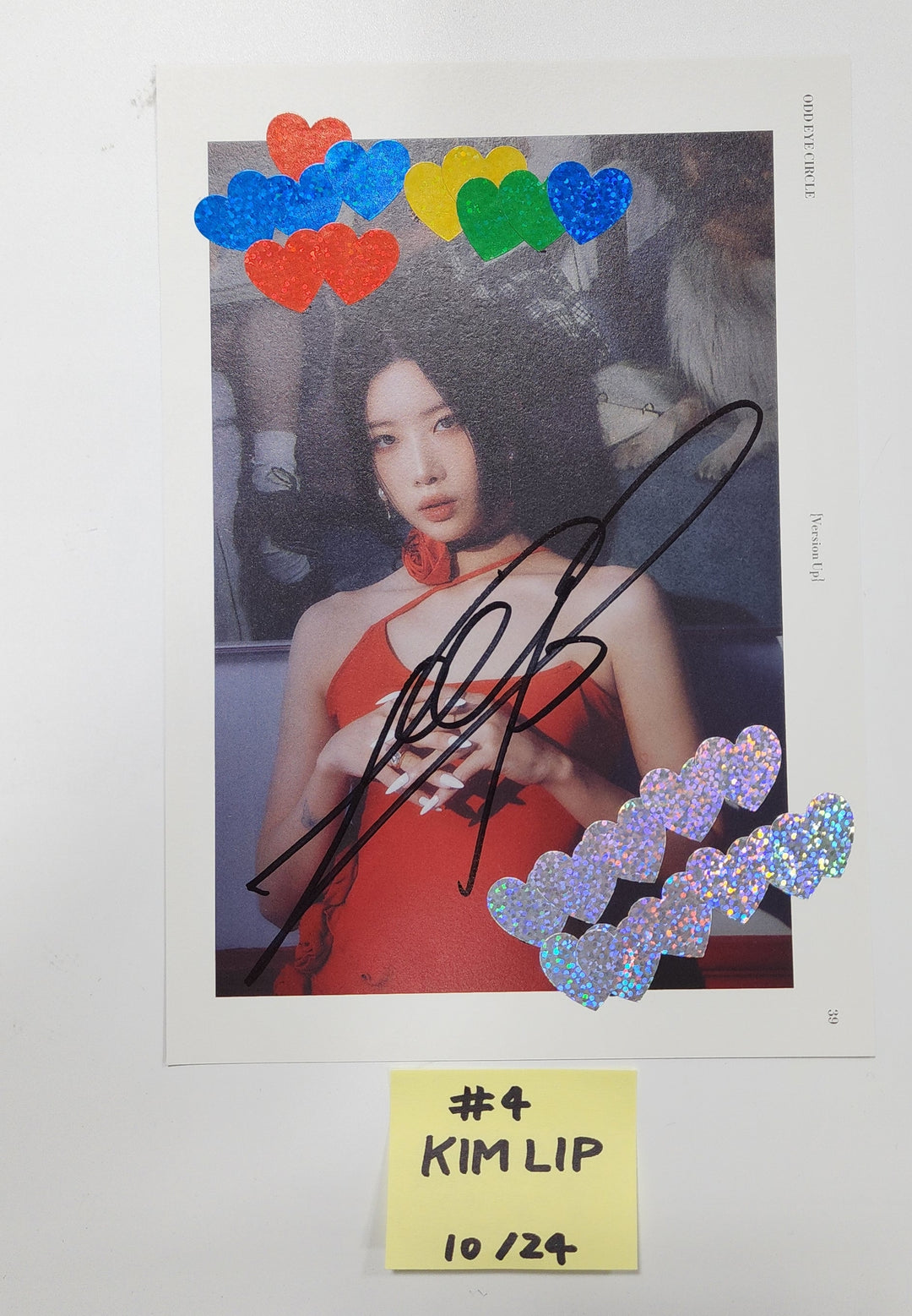 ODD EYE CIRCLE "Version Up" - A Cut Page From Fansign Event Album [23.10.25] - HALLYUSUPERSTORE