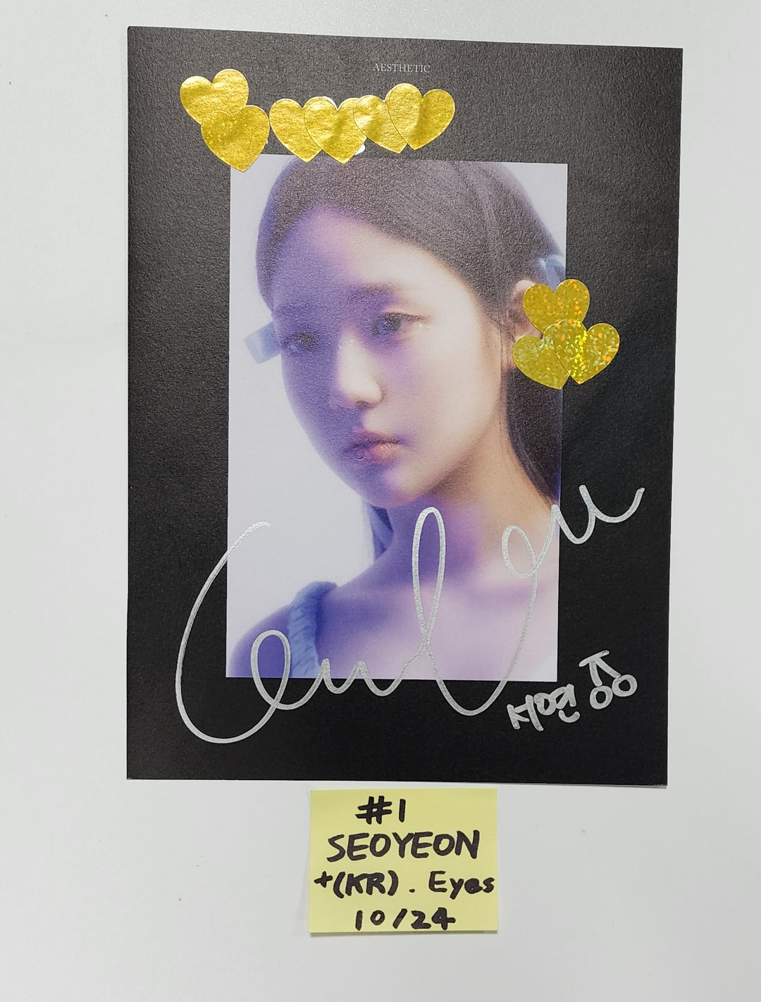 +(KR)ystal Eyes "AESTHETIC" - A Cut Page From Fansign Event Album [23.10.25] - HALLYUSUPERSTORE