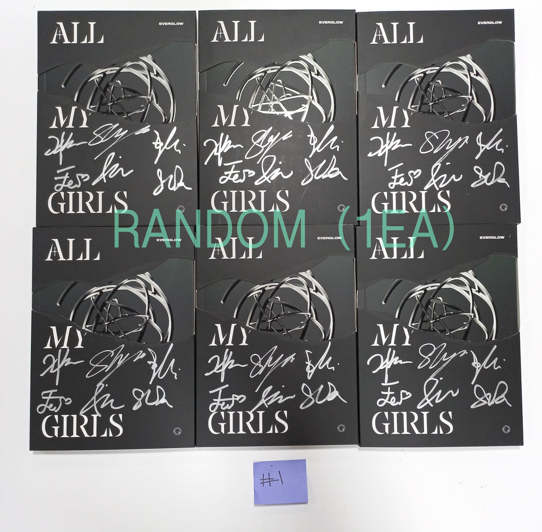 Everglow "ALL MY GIRLS" - Hand Autographed(Signed) Album -Must Read ! [23.10.26] - HALLYUSUPERSTORE