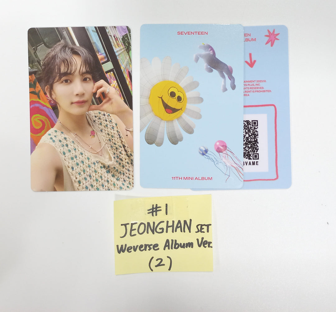 Seventeen - "Seventeenth Heaven" - Official Photocards Set (3EA) [Weverse Album ver.] [23.10.27] (Restocked 11/6) - HALLYUSUPERSTORE