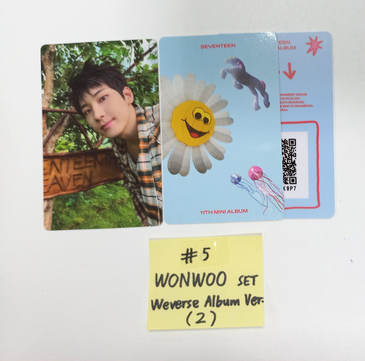 Seventeen - "Seventeenth Heaven" - Official Photocards Set (3EA) [Weverse Album ver.] [23.10.27] (Restocked 11/6) - HALLYUSUPERSTORE
