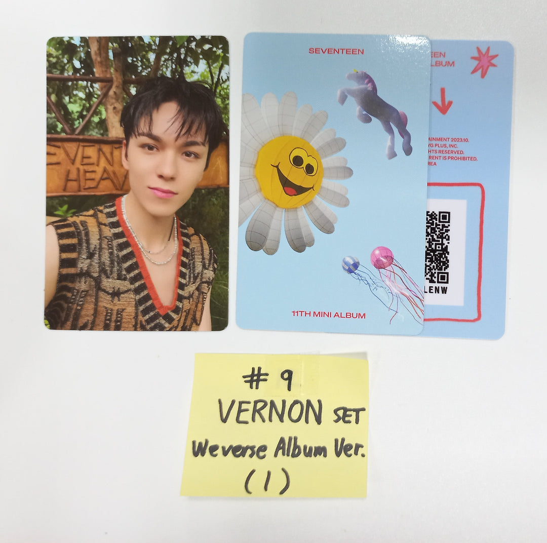 Seventeen - "Seventeenth Heaven" - Official Photocards Set (3EA) [Weverse Album ver.] [23.10.27] (Restocked 11/6) - HALLYUSUPERSTORE