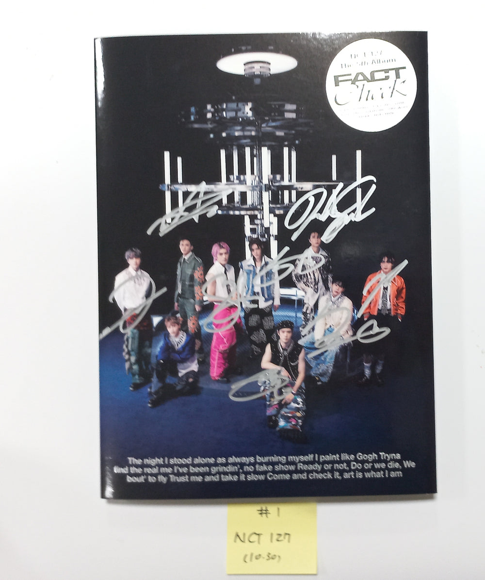 NCT 127 "Fact Check" - Hand Autographed(Signed) Promo Album - Please Read ! [23.10.30] - HALLYUSUPERSTORE