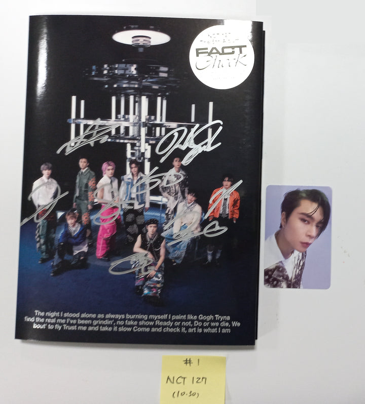 NCT 127 "Fact Check" - Hand Autographed(Signed) Promo Album - Please Read ! [23.10.30] - HALLYUSUPERSTORE