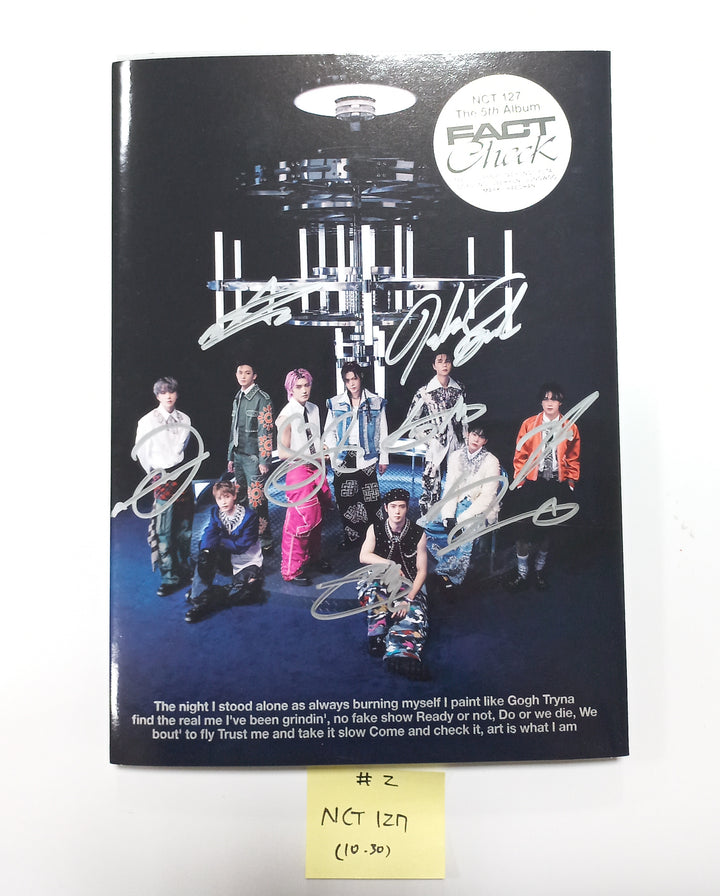 NCT 127 "Fact Check" - Hand Autographed(Signed) Promo Album - Please Read ! [23.10.30] - HALLYUSUPERSTORE