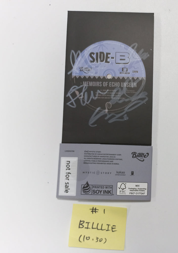 Billlie "side-B : memoirs of echo unseen" - Hand Autographed(Signed) Promo Album [Poca Ver.] [23.10.30] - HALLYUSUPERSTORE