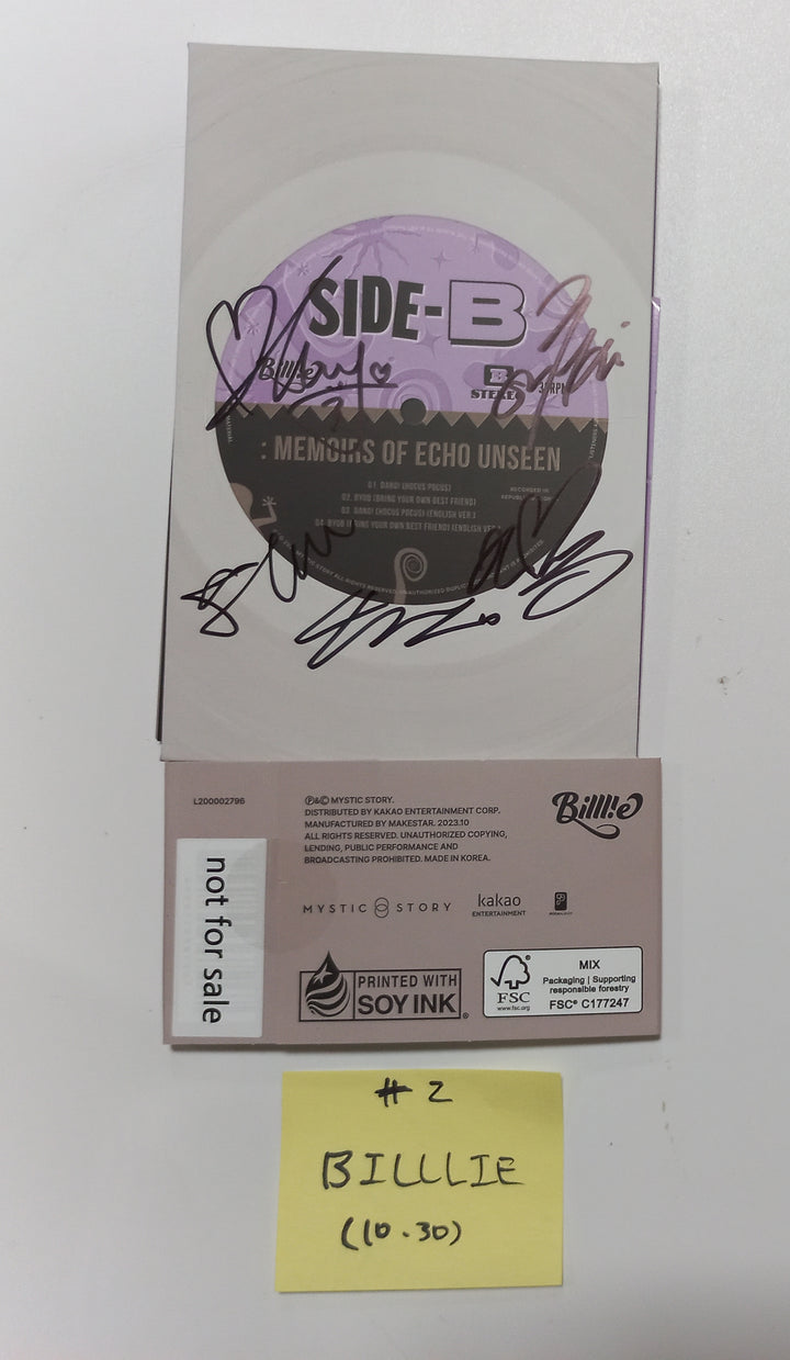 Billlie "side-B : memoirs of echo unseen" - Hand Autographed(Signed) Promo Album [Poca Ver.] [23.10.30] - HALLYUSUPERSTORE