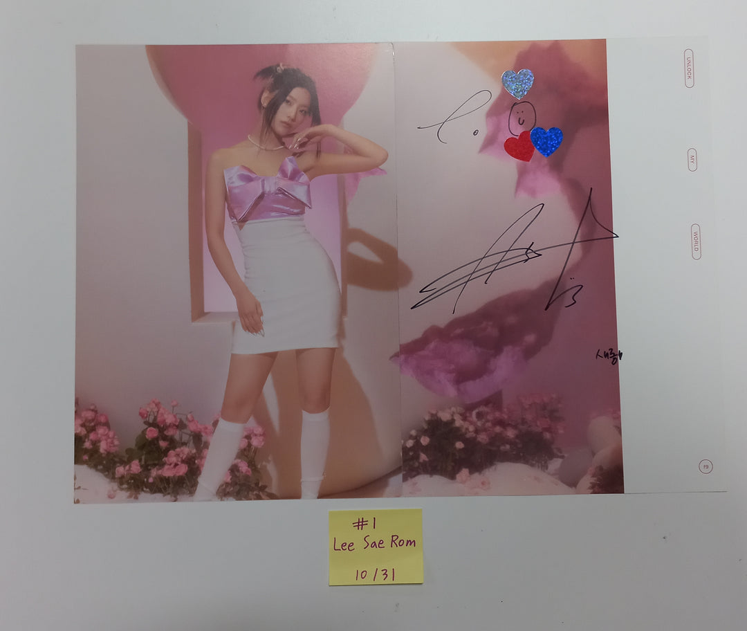 Fromis_9 "Unlock My World" - A Cut Page From Fansign Event Album [23.10.31] - HALLYUSUPERSTORE