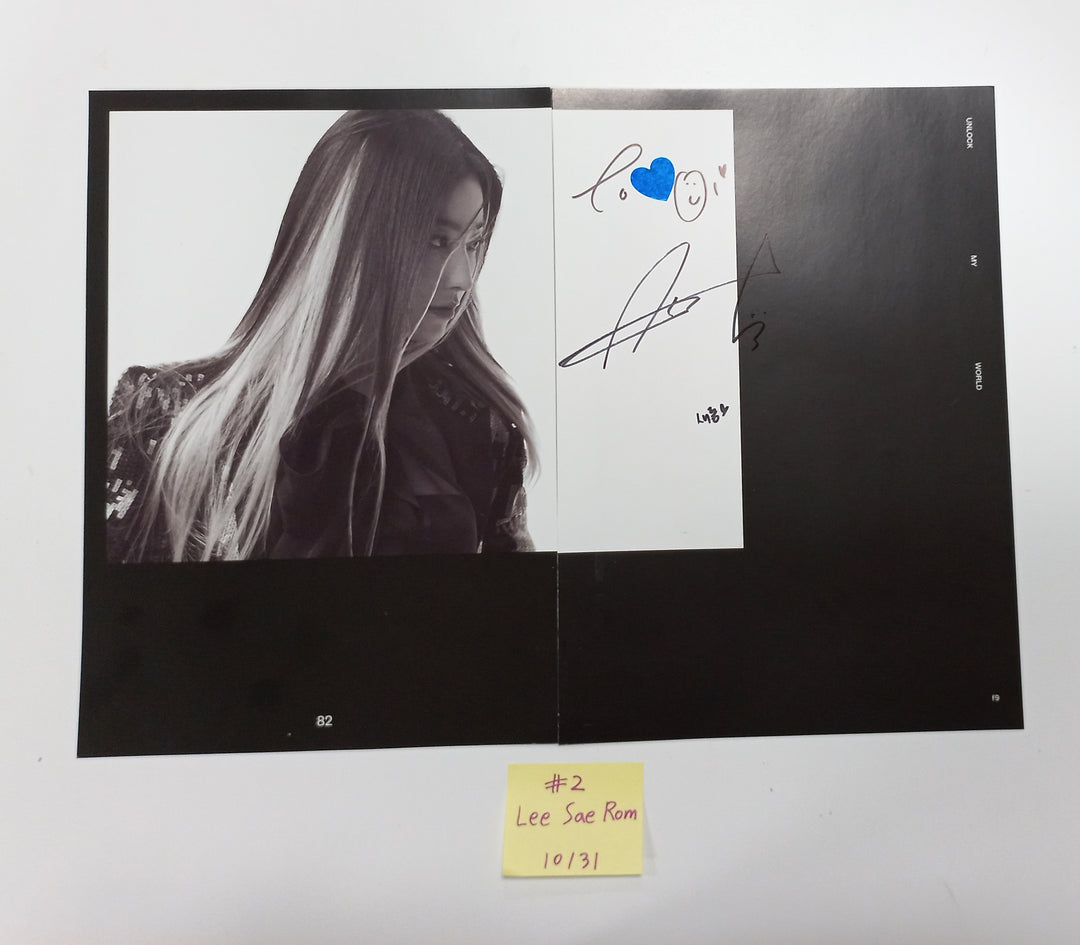 Fromis_9 "Unlock My World" - A Cut Page From Fansign Event Album [23.10.31] - HALLYUSUPERSTORE