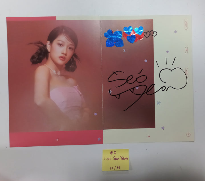 Fromis_9 "Unlock My World" - A Cut Page From Fansign Event Album [23.10.31] - HALLYUSUPERSTORE