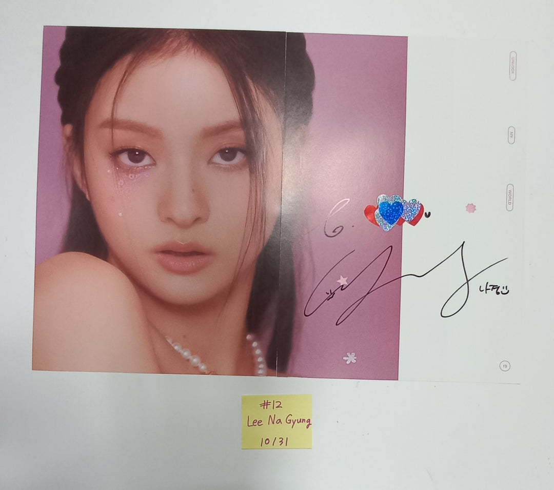 Fromis_9 "Unlock My World" - A Cut Page From Fansign Event Album [23.10.31] - HALLYUSUPERSTORE
