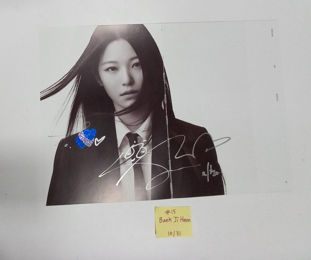 Fromis_9 "Unlock My World" - A Cut Page From Fansign Event Album [23.10.31] - HALLYUSUPERSTORE
