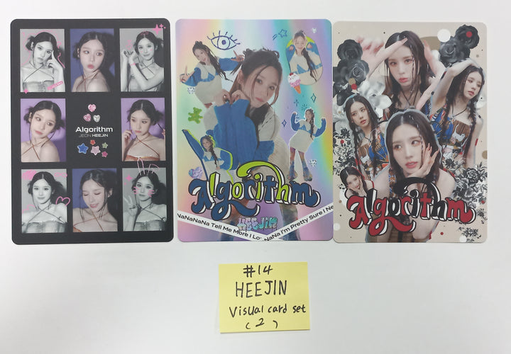 HeeJin "K" Album OBJEKT A01 - Official Photocard, Book Mark, Visual Card Set (3EA) [23.11.03] - HALLYUSUPERSTORE