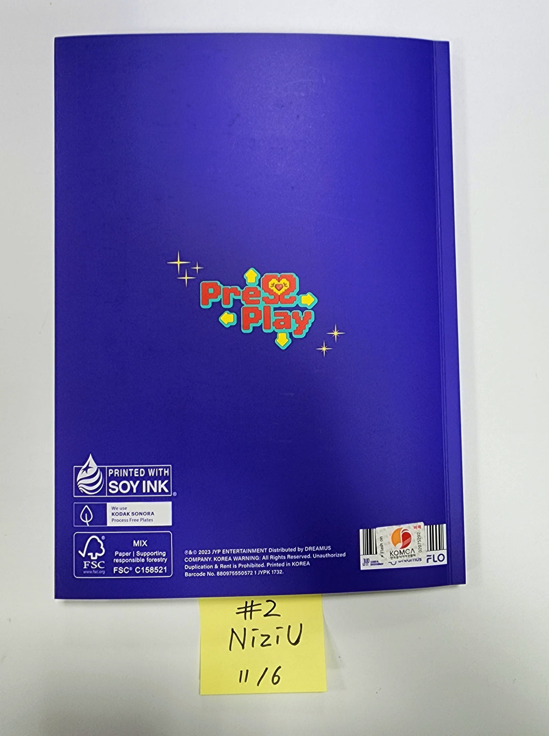 NiziU Korea 1st Single "Press Play" - Hand Autographed(Signed) Promo Album [23.11.06] - HALLYUSUPERSTORE
