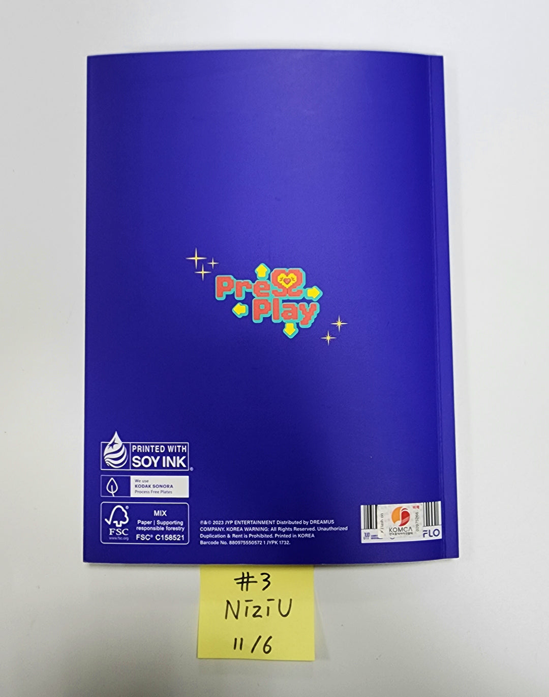 NiziU Korea 1st Single "Press Play" - Hand Autographed(Signed) Promo Album [23.11.06] - HALLYUSUPERSTORE