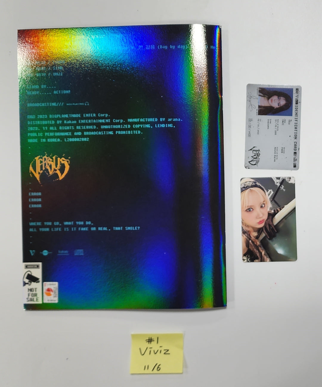 Viviz 4th Mini "VERSUS" - Hand Autographed(Signed) Promo Album [23.11.06] - HALLYUSUPERSTORE