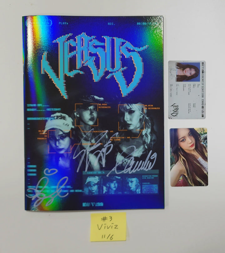 Viviz 4th Mini "VERSUS" - Hand Autographed(Signed) Promo Album [23.11.06] - HALLYUSUPERSTORE