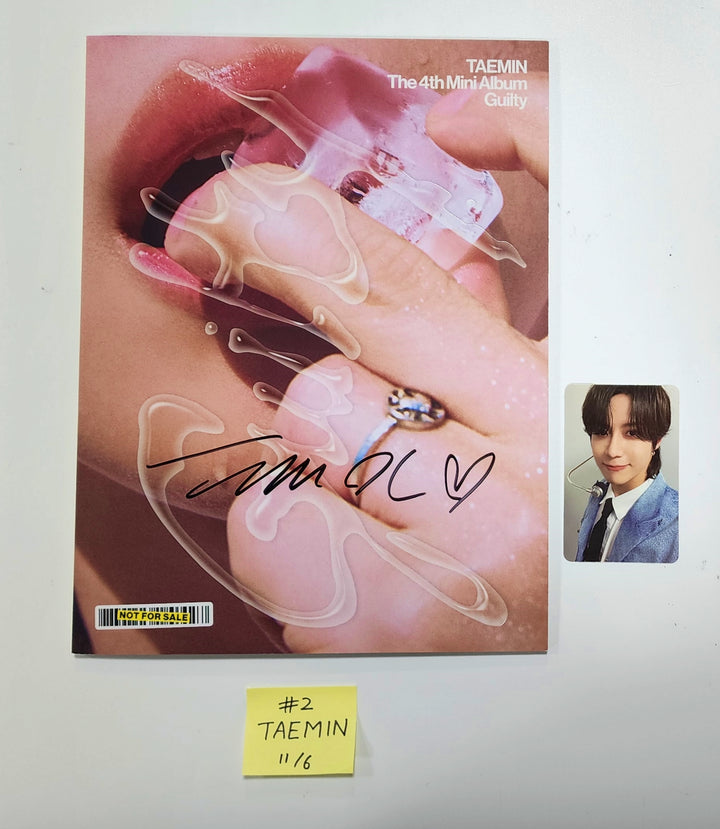 Taemin (of SHINee) 4th Mini "Guilty" - Hand Autographed(Signed) Promo Album [23.11.06] - HALLYUSUPERSTORE