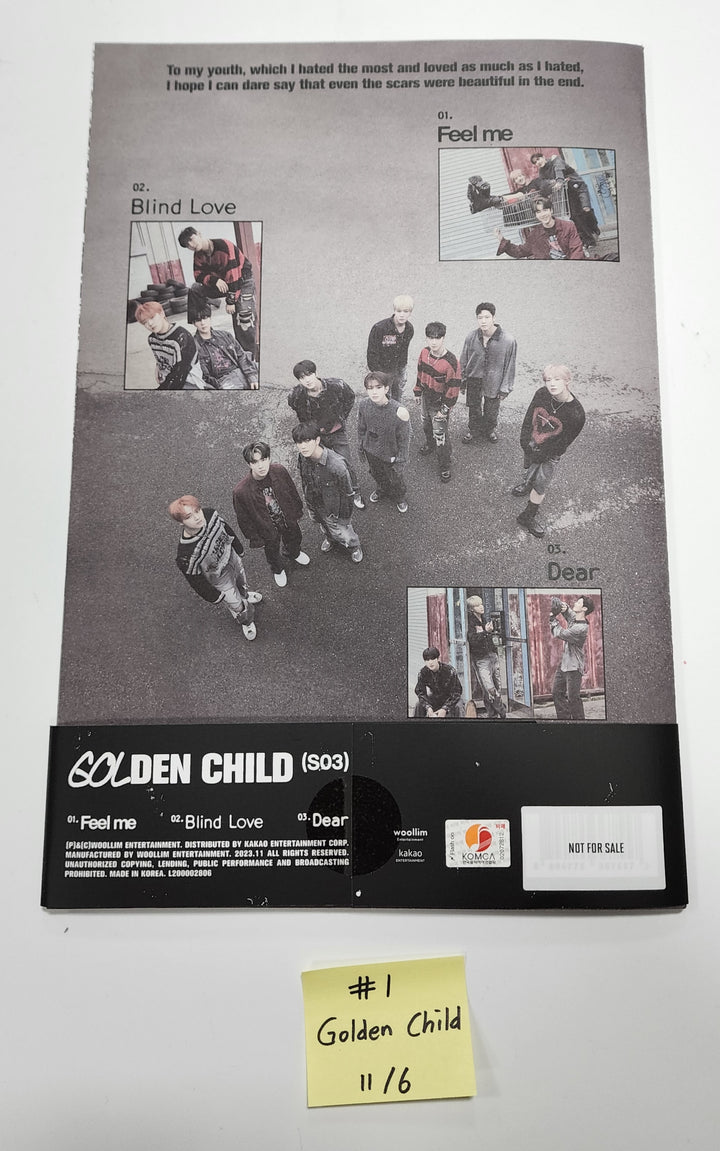 Golden Child 3rd Single "Feel Me" - Hand Autographed(Signed) Promo Album [23.11.06] - HALLYUSUPERSTORE