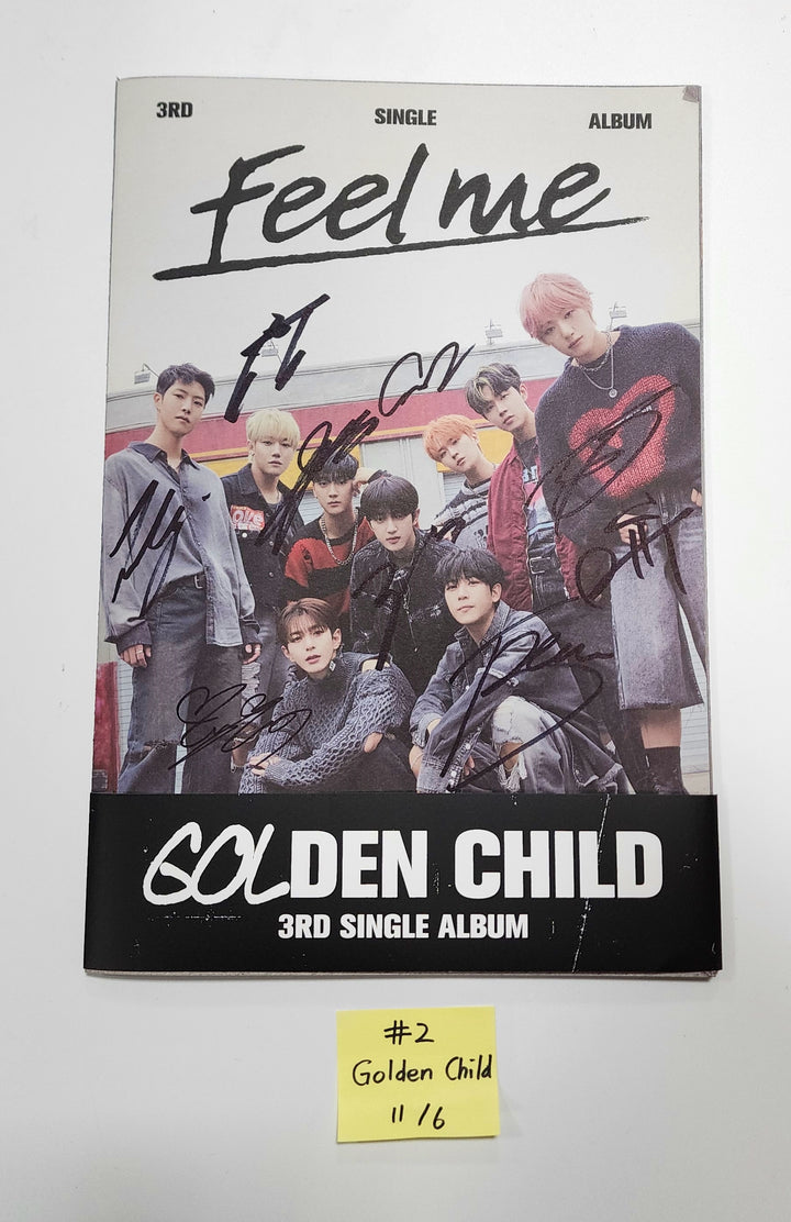 Golden Child 3rd Single "Feel Me" - Hand Autographed(Signed) Promo Album [23.11.06] - HALLYUSUPERSTORE