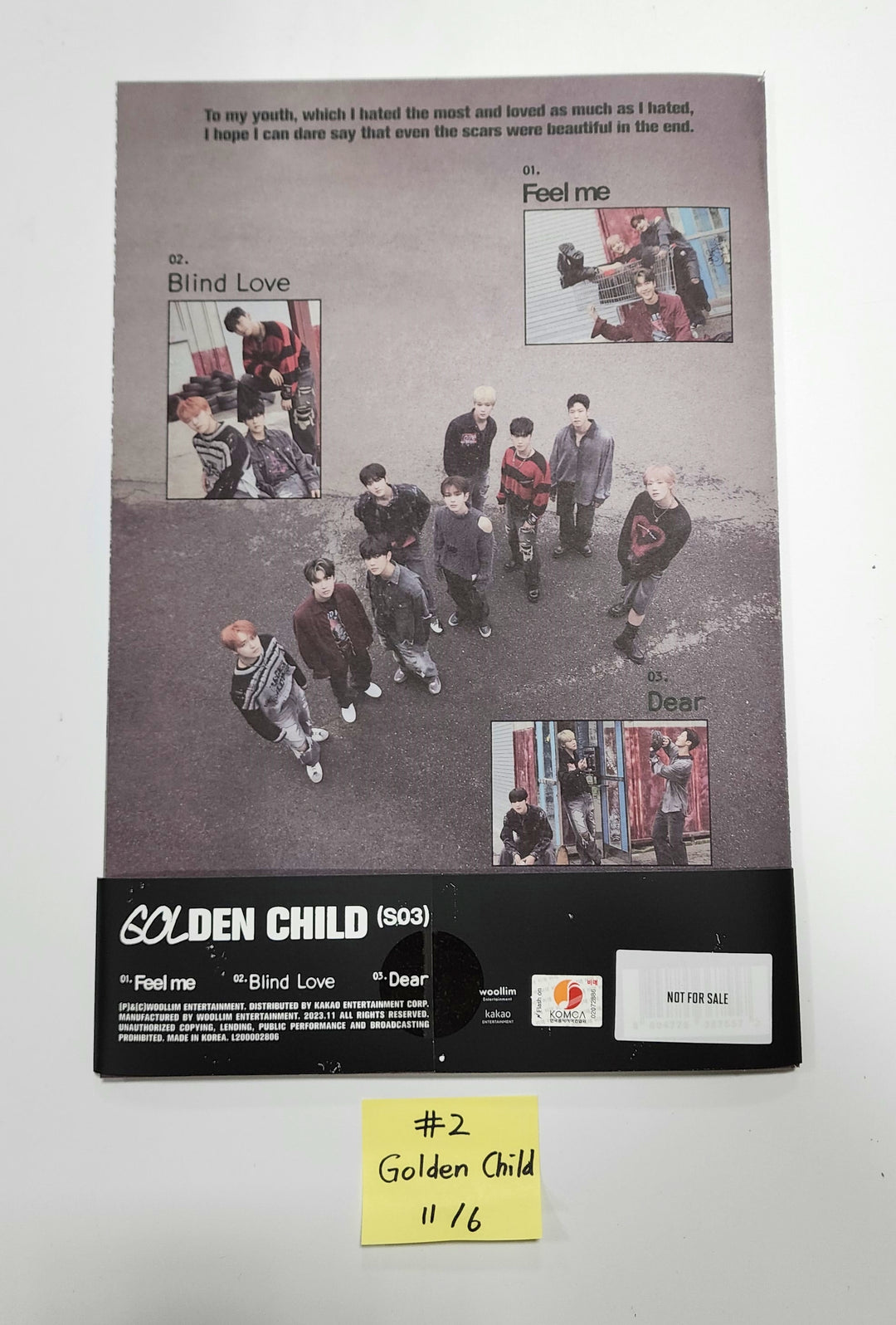 Golden Child 3rd Single "Feel Me" - Hand Autographed(Signed) Promo Album [23.11.06] - HALLYUSUPERSTORE