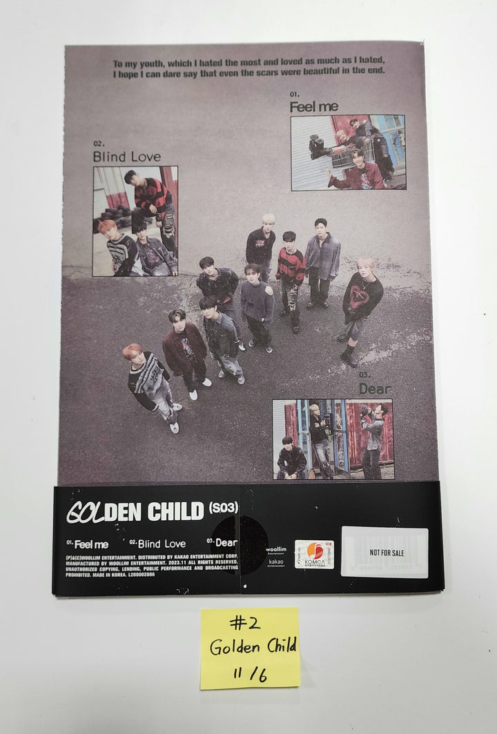 Golden Child 3rd Single "Feel Me" - Hand Autographed(Signed) Promo Album [23.11.06] - HALLYUSUPERSTORE