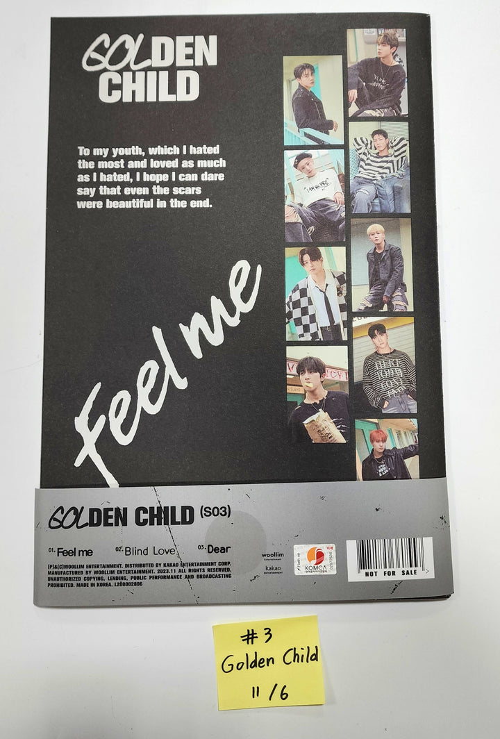 Golden Child 3rd Single "Feel Me" - Hand Autographed(Signed) Promo Album [23.11.06] - HALLYUSUPERSTORE