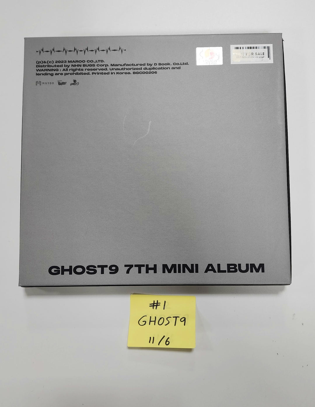 Ghost9 7th Mini "Arcade : O" - Hand Autographed(Signed) Promo Album [23.11.06] - HALLYUSUPERSTORE