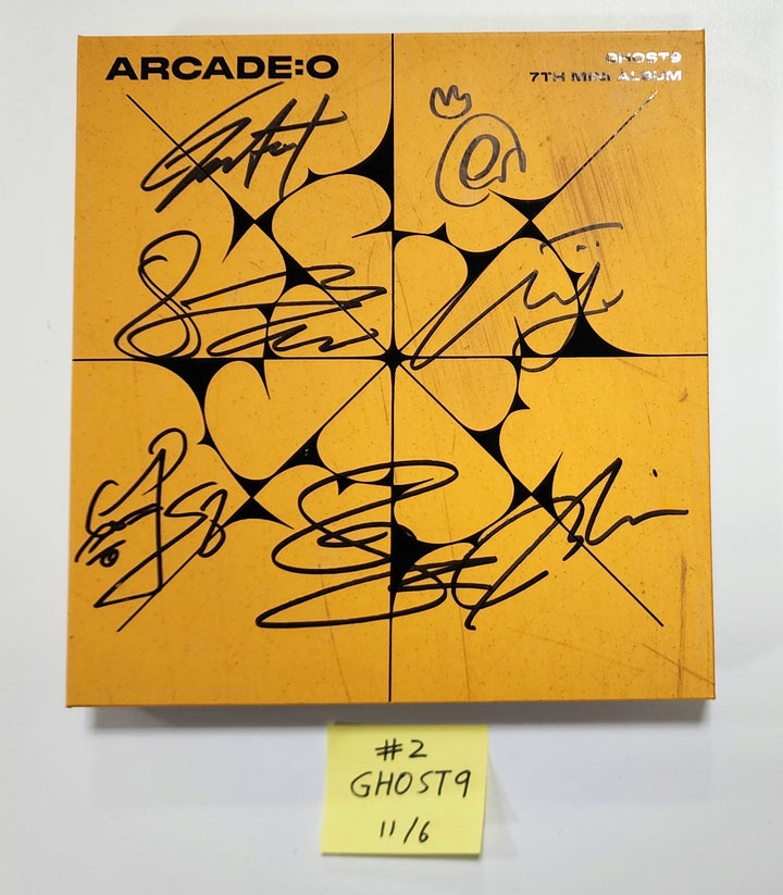 Ghost9 7th Mini "Arcade : O" - Hand Autographed(Signed) Promo Album [23.11.06] - HALLYUSUPERSTORE